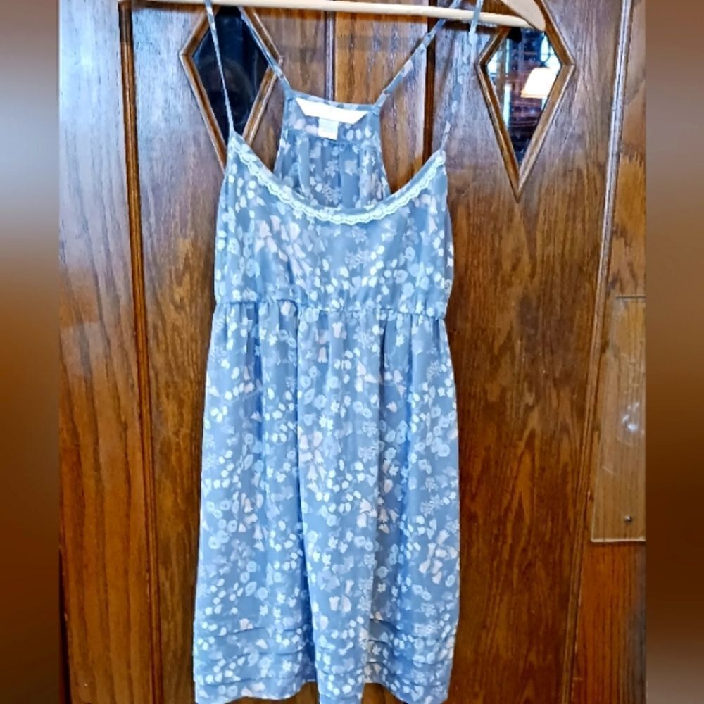 Victoria Secret Angels Floral Sleep Dress Semi Sheer SMALL